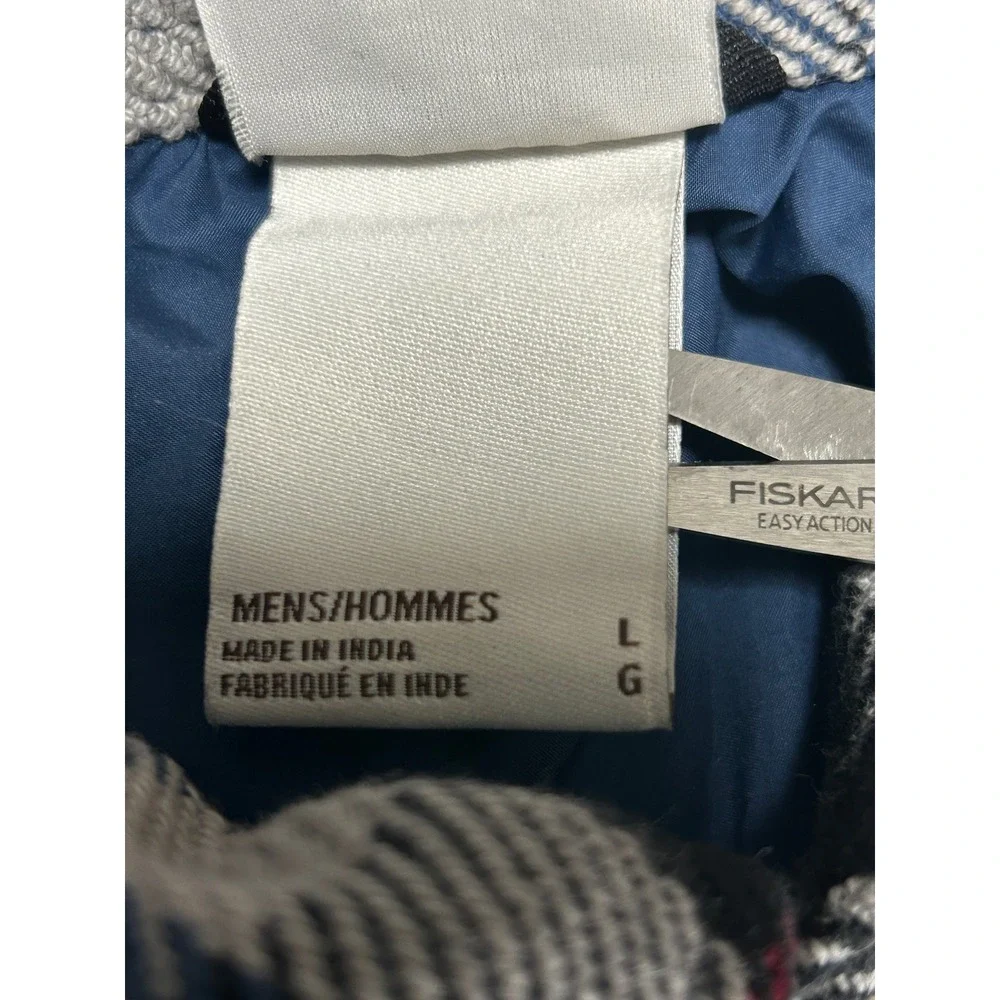 The North Face Mens Valley Twill Flannel Shirt Blue Plaid L Heavyweight Cotton